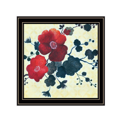 «Japanese Blossoms I», art mural encadré pour le salon, décoration murale par JG Studios