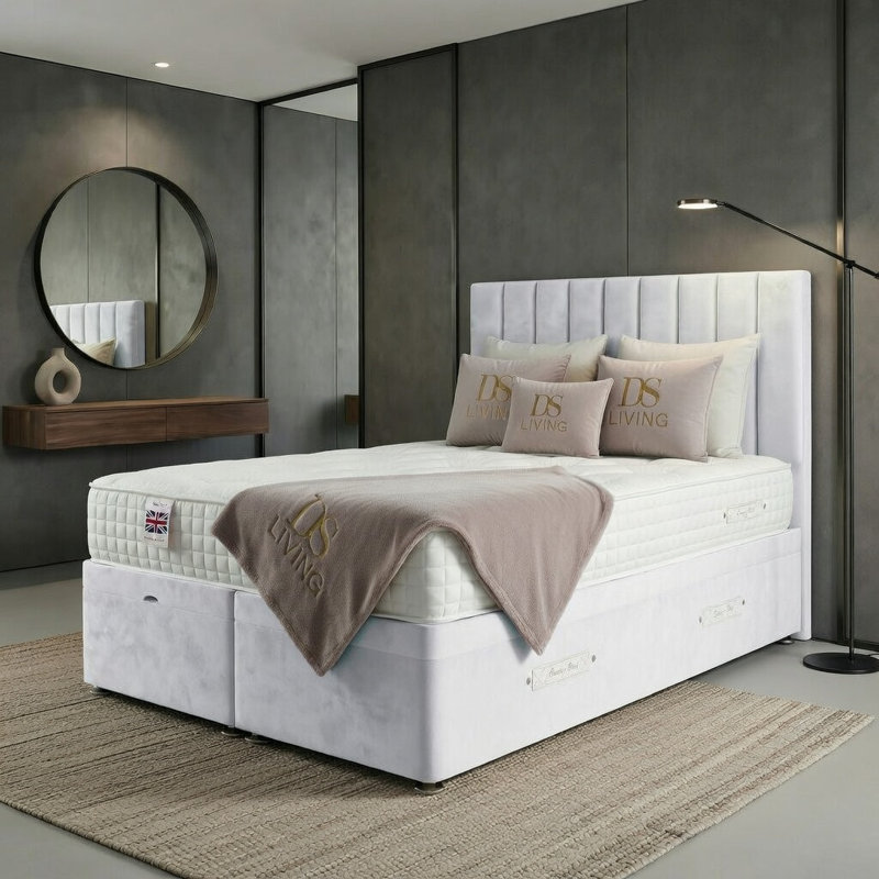Aether Divan Bed, Super King, White