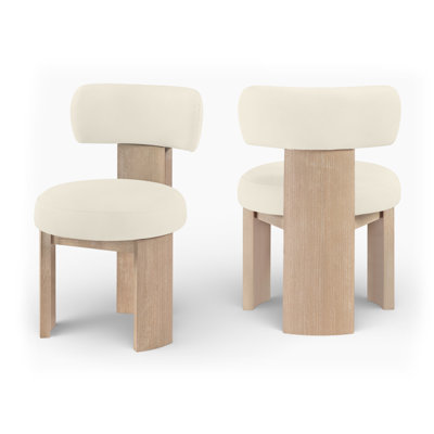 Chaise rembourrée en cuir végétalien Atelier