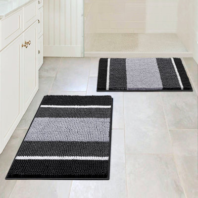 Ensemble de tapis pour salle de bain 2 pièces Gerd