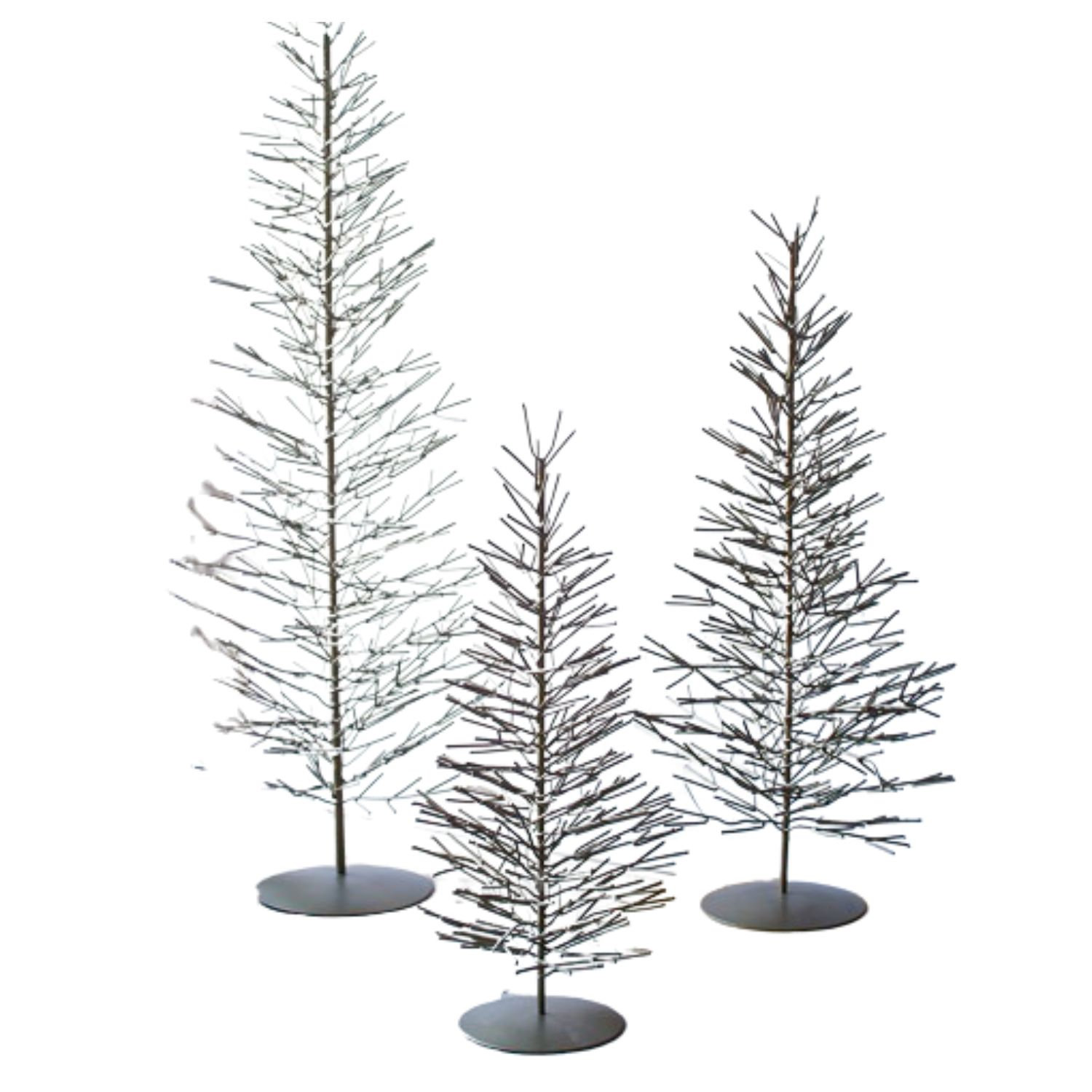 3-Piece Wire Tabletop Tree Set