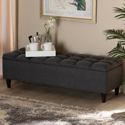 Kalarovich Polyester Upholstered Storage Bench