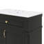 Meuble-lavabo autoportant de 36 pouces avec lavabo, lavabo en céramique, tiroir rabattable, tablette ajustable, structure en bois d'hévéa-985685547