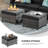 Amerissa Rattan Sectional Seating Group with Cushions-1656360037