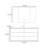 Cream style minimalist bathroom cabinet