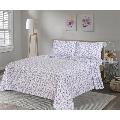 Ensemble de draps 100% flanelle 4 pièces