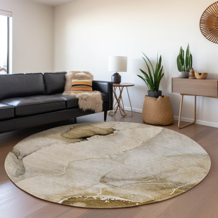 Premium Machine Washable Cerrito AMF521 Beige Rug