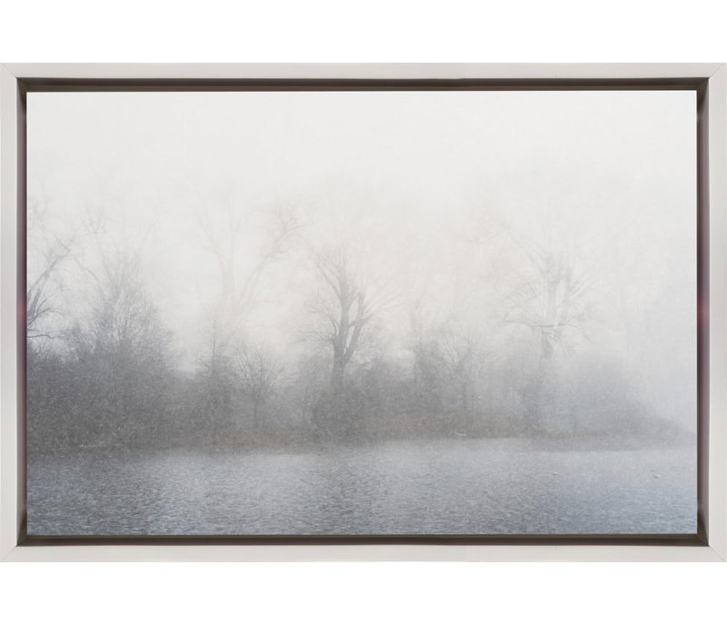 Paysage brumeux, H 24 po x l 20 po, Noir