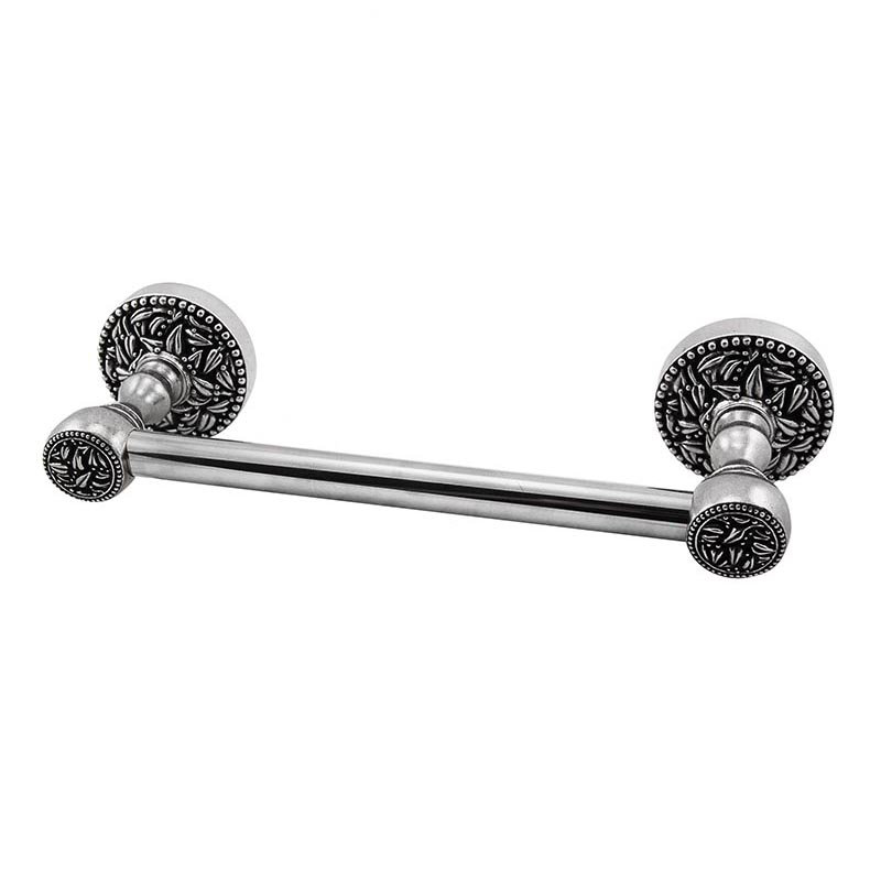 San Michele Towel Bar, Vintage Pewter, 2.43" H x 32.38" W x 2.43" D