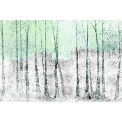 Bois de menthe texturé - peinture sur toile tendue