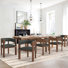 Ensemble de 6 chaises de salle à manger en bois massif Pliner Albert