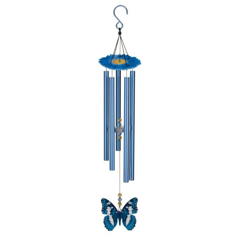 Carillon papillon 32 po, Bleu morpho