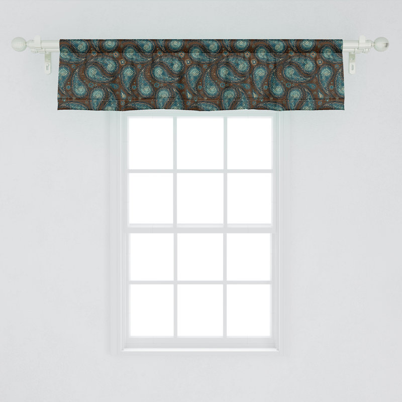Ensemble de 2 cantonnières Ambesonne Paisley, L 54 po x L 12 po
