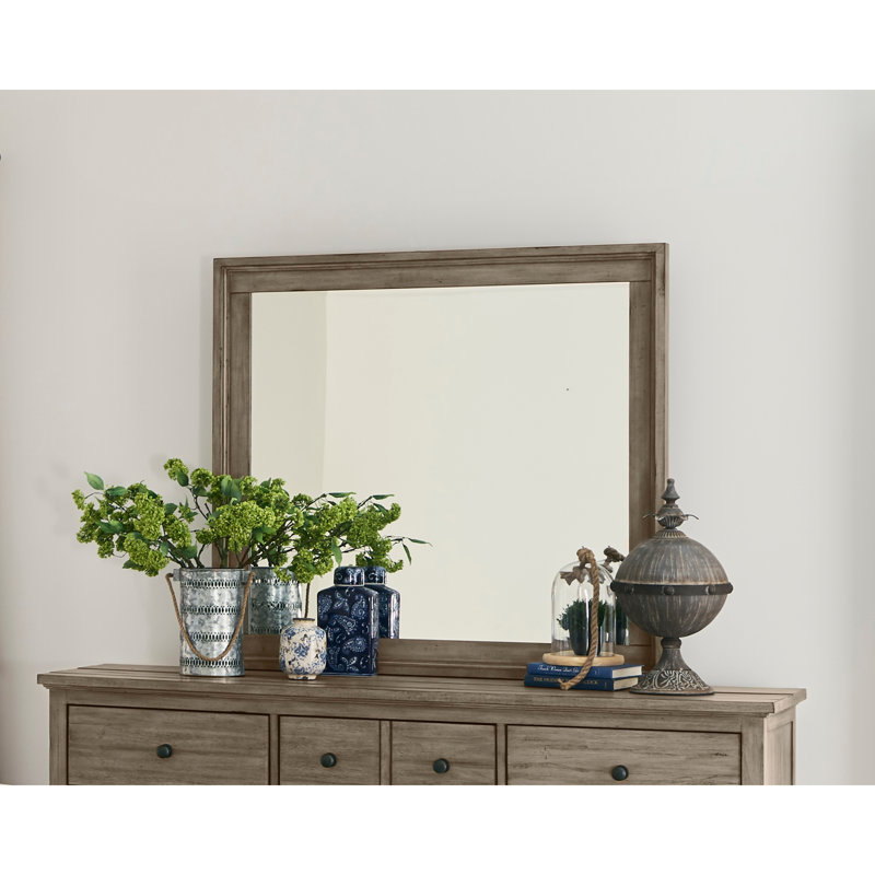 Miroir, aucun assemblage requis, finition gris verger