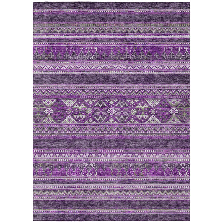 Nashea Washable Southwestern Indoor / Outdoor Rug