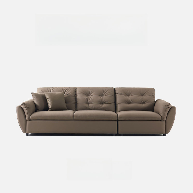 Minimalist Modern Mocha Sofa