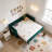 modern velvet daybed, sturdy wooden bed frame-1759476355
