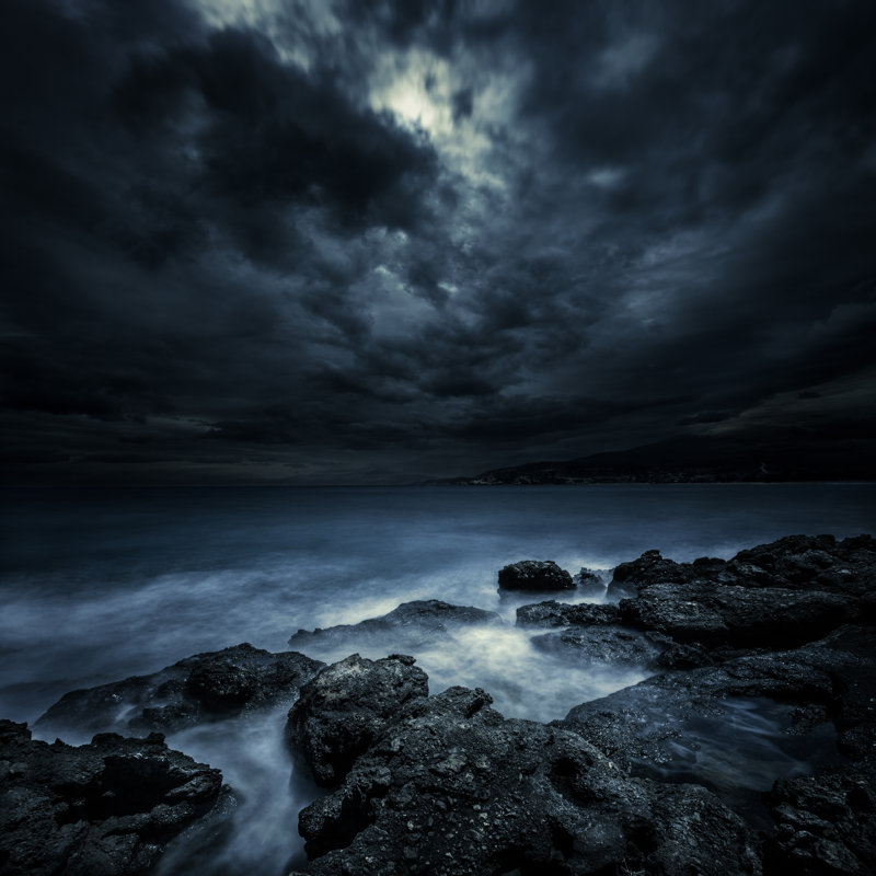 Stormy Sea by Da-Kuk, 20" H x 20" W