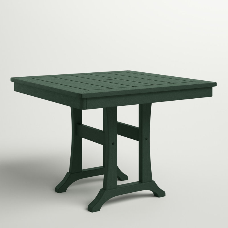Nautical Trestle 37" Dining Table, Green
