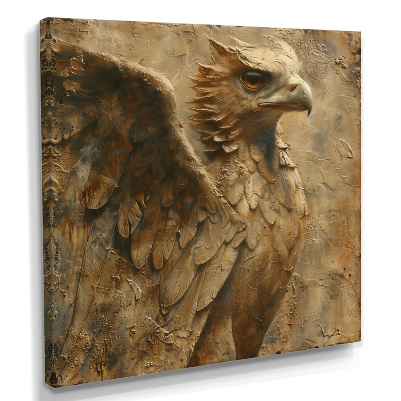 Fierté gryphon brune - créature Mythique, Toile tendue, H 30 po x l 30 po