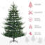 Arbre de Noël artificiel avec 1218 branches réalistes, conception à ouverture automatique et assemblage facile pour des vacances sans tracas, arbre de Noël