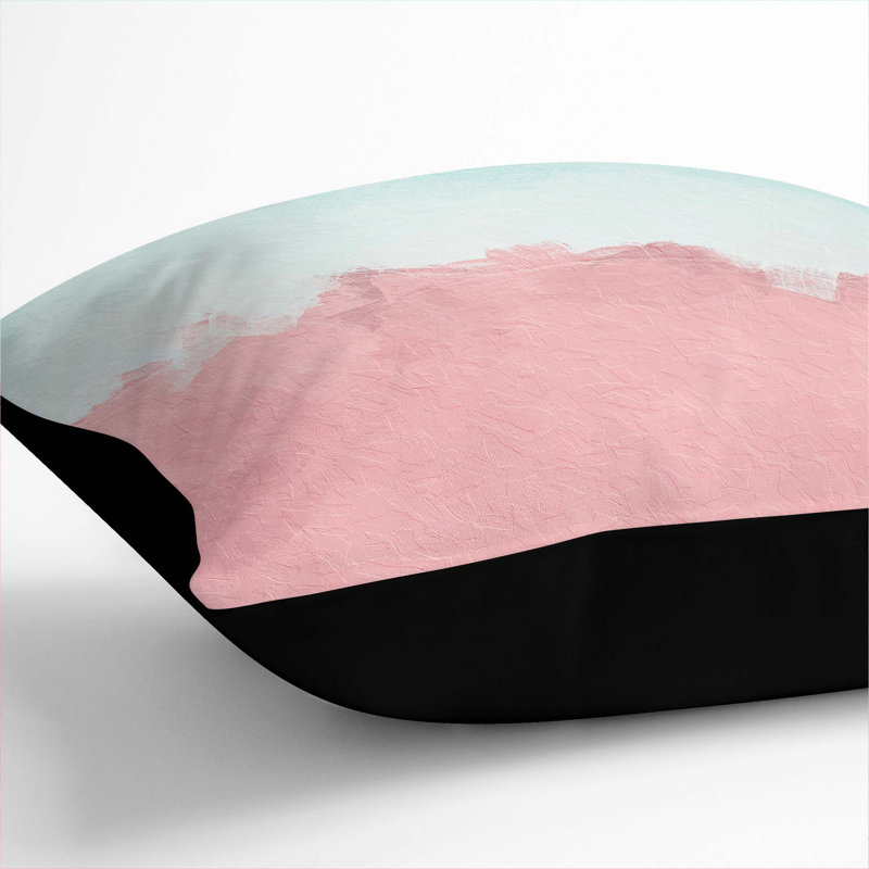Square Cushion, 55cm H x 55cm W x 20cm D, Black