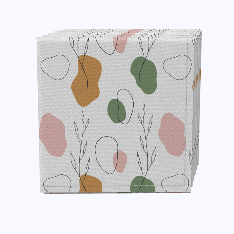 100% Cotton Geometric Rectangle Napkin