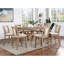 Chaises à hauteur de comptoir (de 2) - Bois naturel transitionnel de couleur beige avec assise rembourrée et solide pour la salle à manger