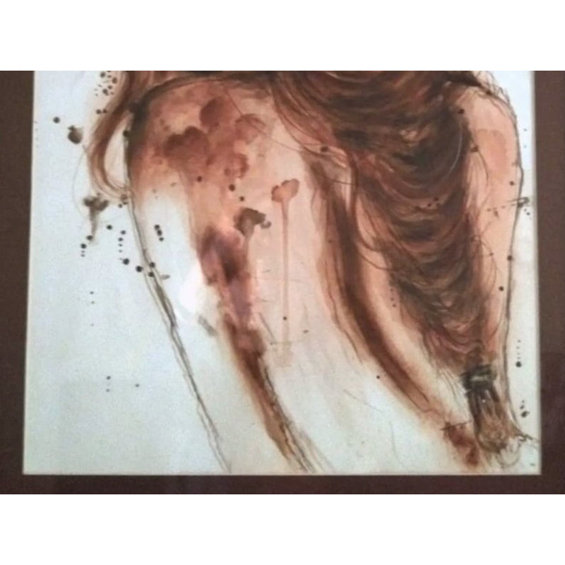 Mystérieuse histoire | Aquarelle | Par Ekta Jain | Avec cadre