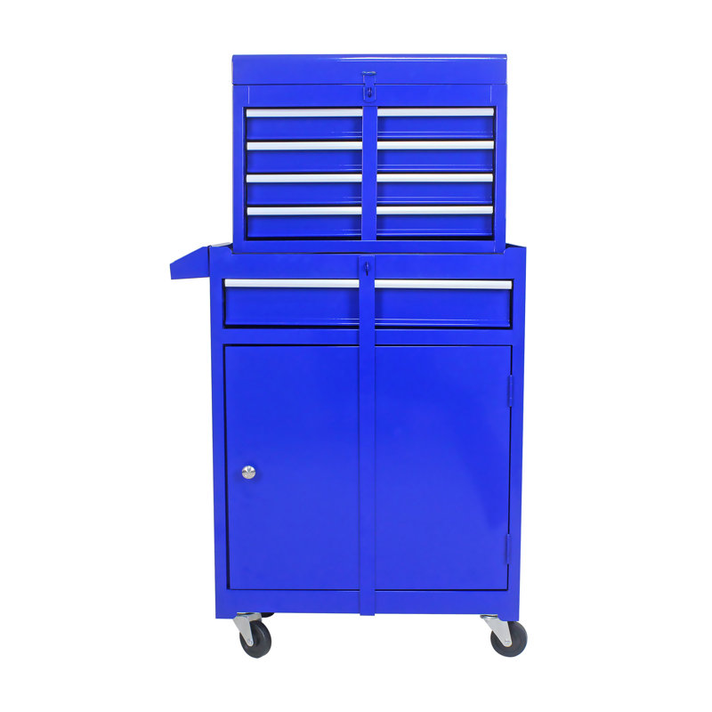 Coffre à outils roulant, Bleu