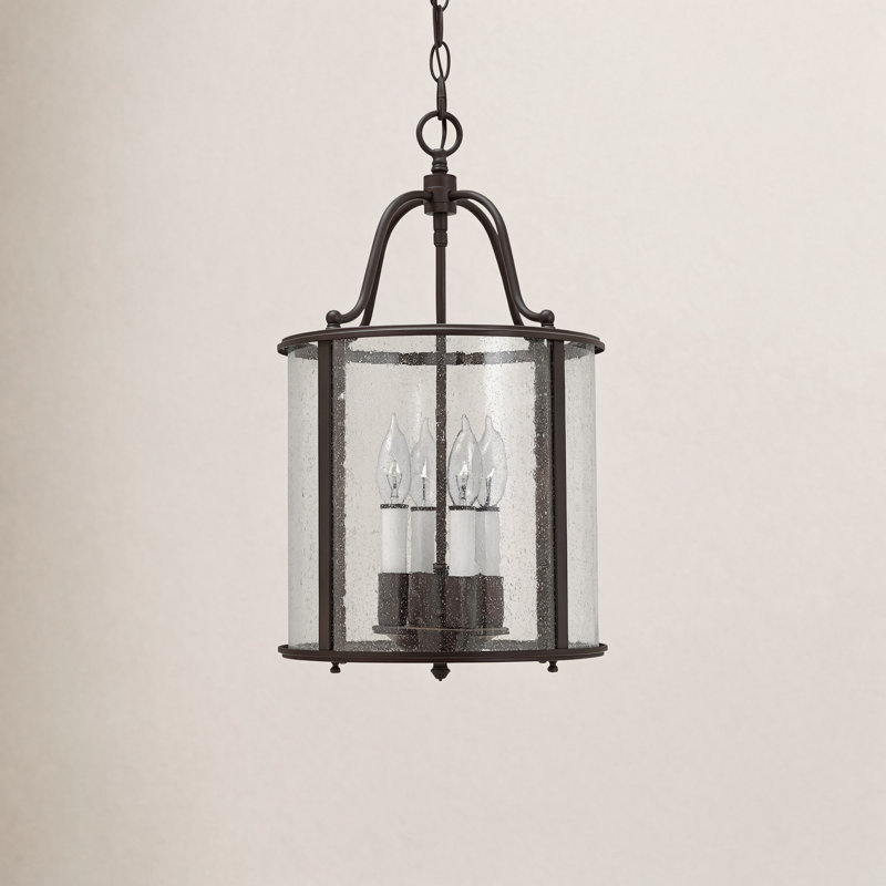 Tide 4 - Light Dimmable Lantern Chandelier, Olde Bronze