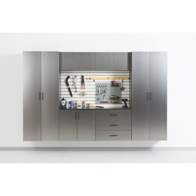 Astro Series 128 In. W X 79 In. H X 20 In. D Garage Cabinet Set A (7-Piece)
