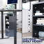 VIVO Black Clamp-on Desk Leg Shelving Unit, Multi-Level Storage Shelves