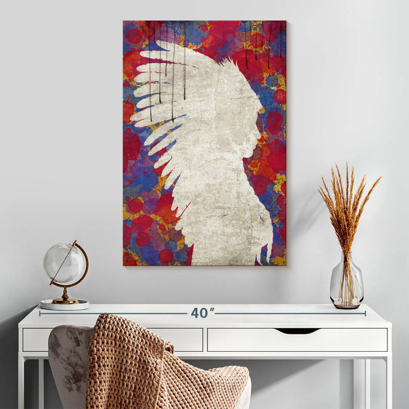 Lelar Abstract Indian, 30" H x 20" W