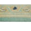 Tapis fin fait à la main Chobi Sahar - vert - doré, 9 pi 8 po x 13 pi 5 po