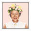 Queen Elizabeth by Amit Shimoni - Print on Canvas-42158470-56678441