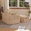 Ensemble de chaise d'appoint, fauteuil d'appoint en chenille et repose-pieds-119443843