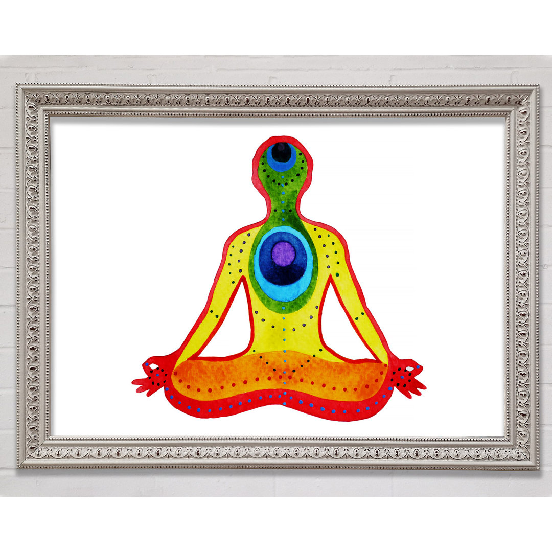 Chakra Meditation Colours 5 - Einzelne Bilderrahmen Kunstdrucke