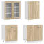 vidaXL Kitchen Unit with Drawer with Door LYON 8 pcs Engineered Wood Modern-131372824