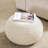 18.8" Wide Round Upholstered Pouf Ottoman