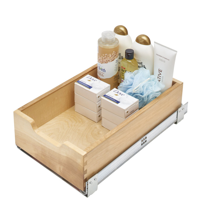 Rev-A-Shelf 17.71" Pullout Kitchen Cabinet Drawer w/ Soft-close, 4WDB-18SC-1, 17.7" W x 22.2" L