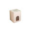 Petite table de chevet blanche 23,23 po avec coffre-fort intégré