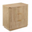 Commode 3 tiroirs, commode ondulée moderne de 27,6 po de largeur, table de chevet, tiroir en bois
