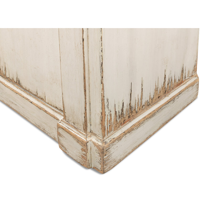 Villefranche Solid Wood Sideboard, Antique White