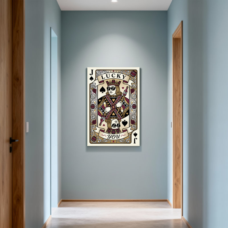 Modèle de carte à jouer Fashion Lucky Jack, H 48 po x l 32 po