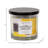 Boho Scented Glass Candle - 4" Yellow, Black & White Wax Jar for Home & Office Decor