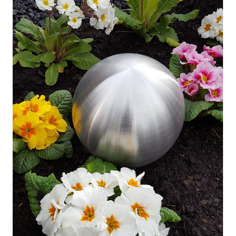 Darville Stainless Steel Gazing Ball, 30cm H x 30cm W x 30cm D
