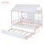 Lit de maison avec lit gigogne-2116188065-2116188066