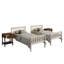Lit superposé simple au-dessus de simple en bois massif avec table de chevet 3 pièces Aon Ames-1403198481-1403135154