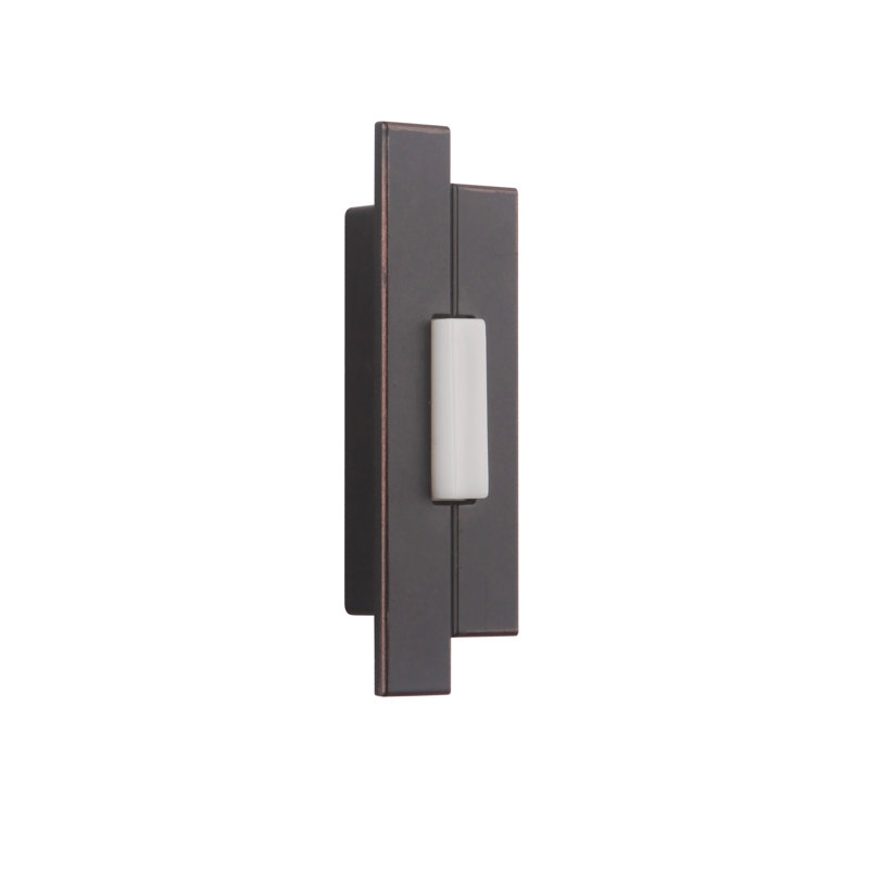 Push Button Doorbell, Antique Bronze